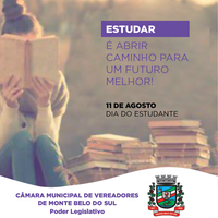 11 de agosto. Dia do Estudante!