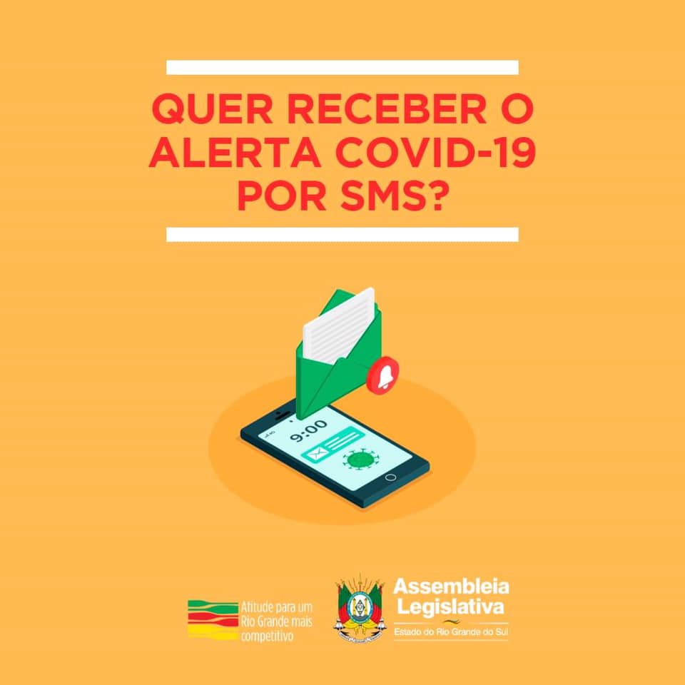 Governo do Estado do RS passará a emitir mensagens pelo sistema de SMS com orientações sobre o coronavírus