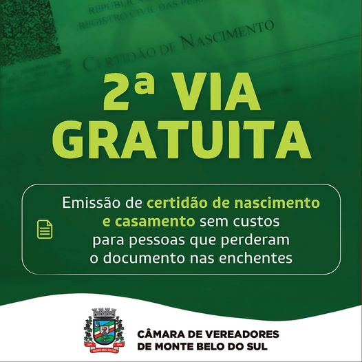 Segunda via gratuitamente dos documentos a quem perdei durante as enchentes no RS