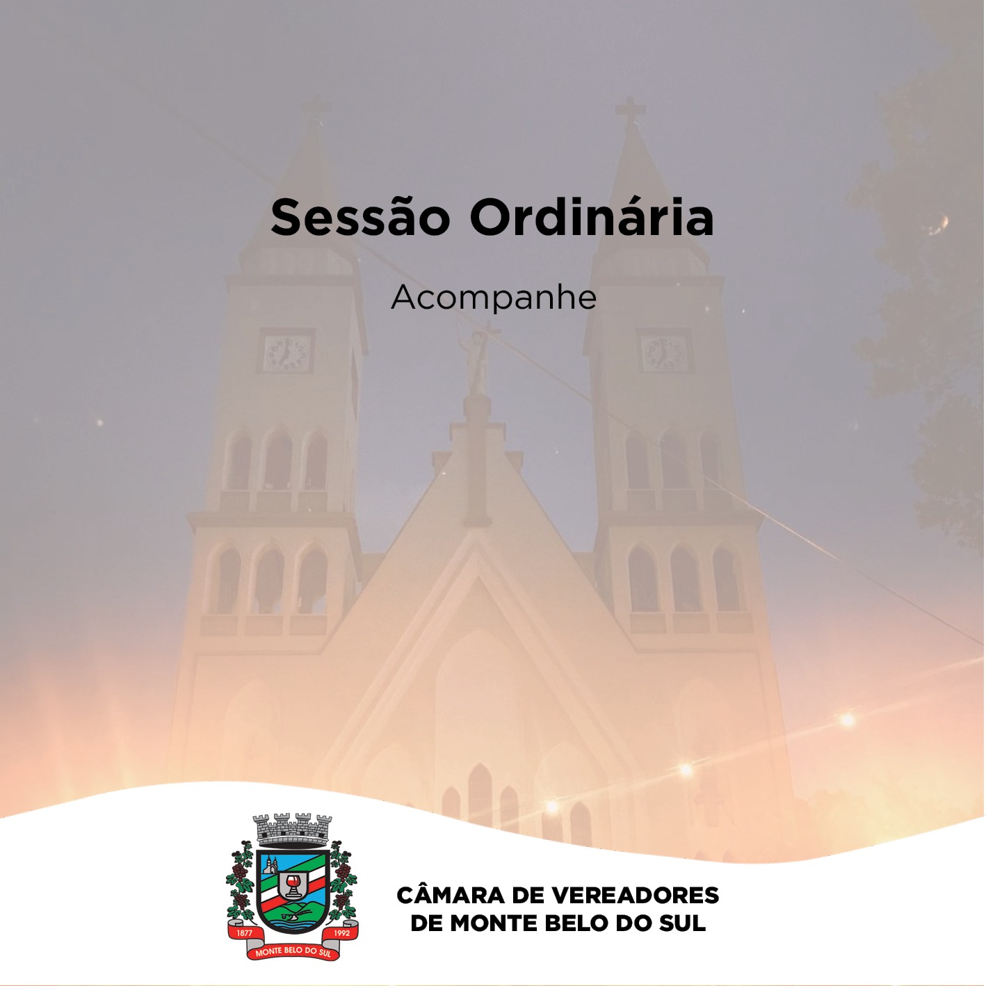 Sessão Ordinária será nesta terça-feira, dia 07 de maio