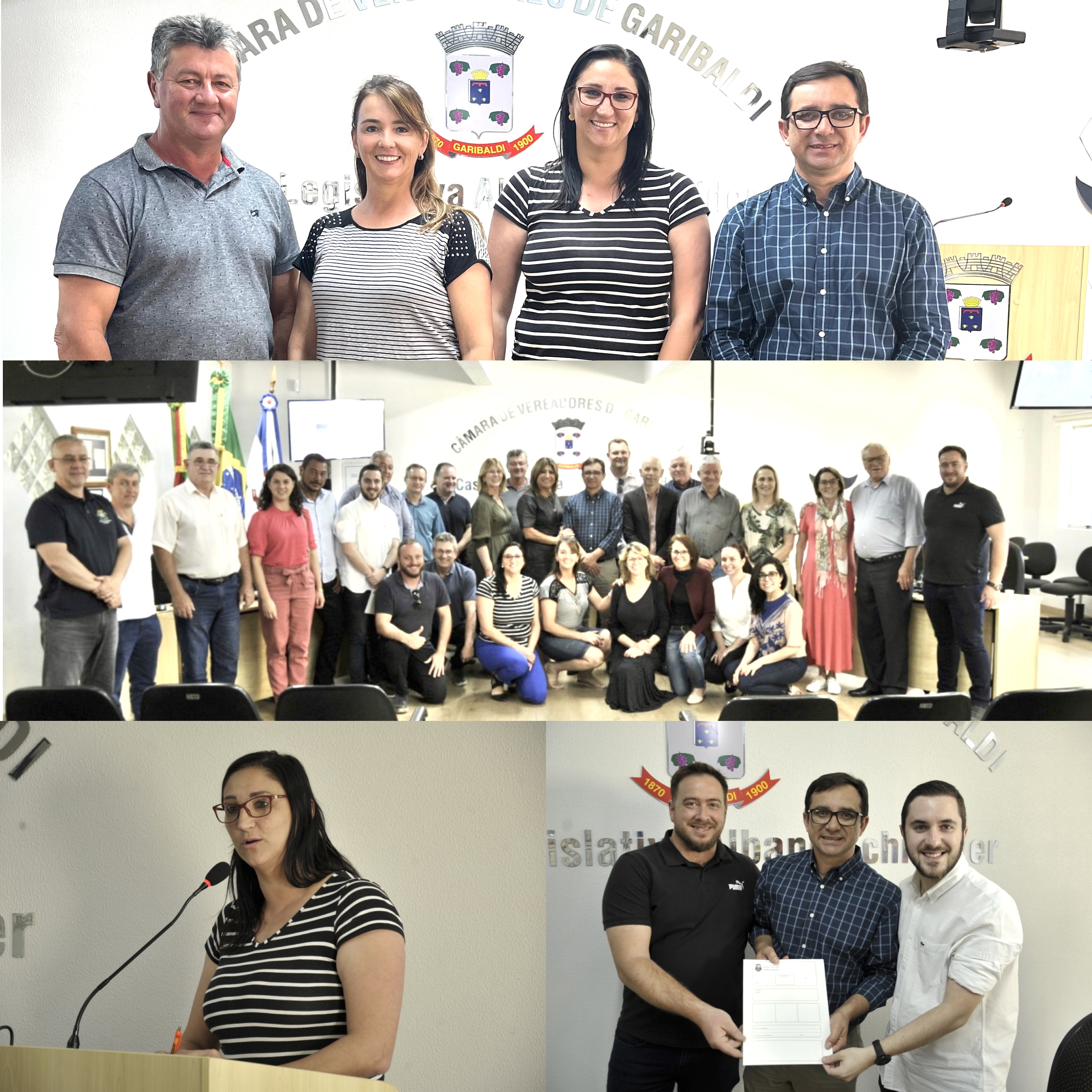 Vereadores de Monte Belo do Sul participam da reunião do Parlamento Regional na Câmara Municipal de Garibaldi 